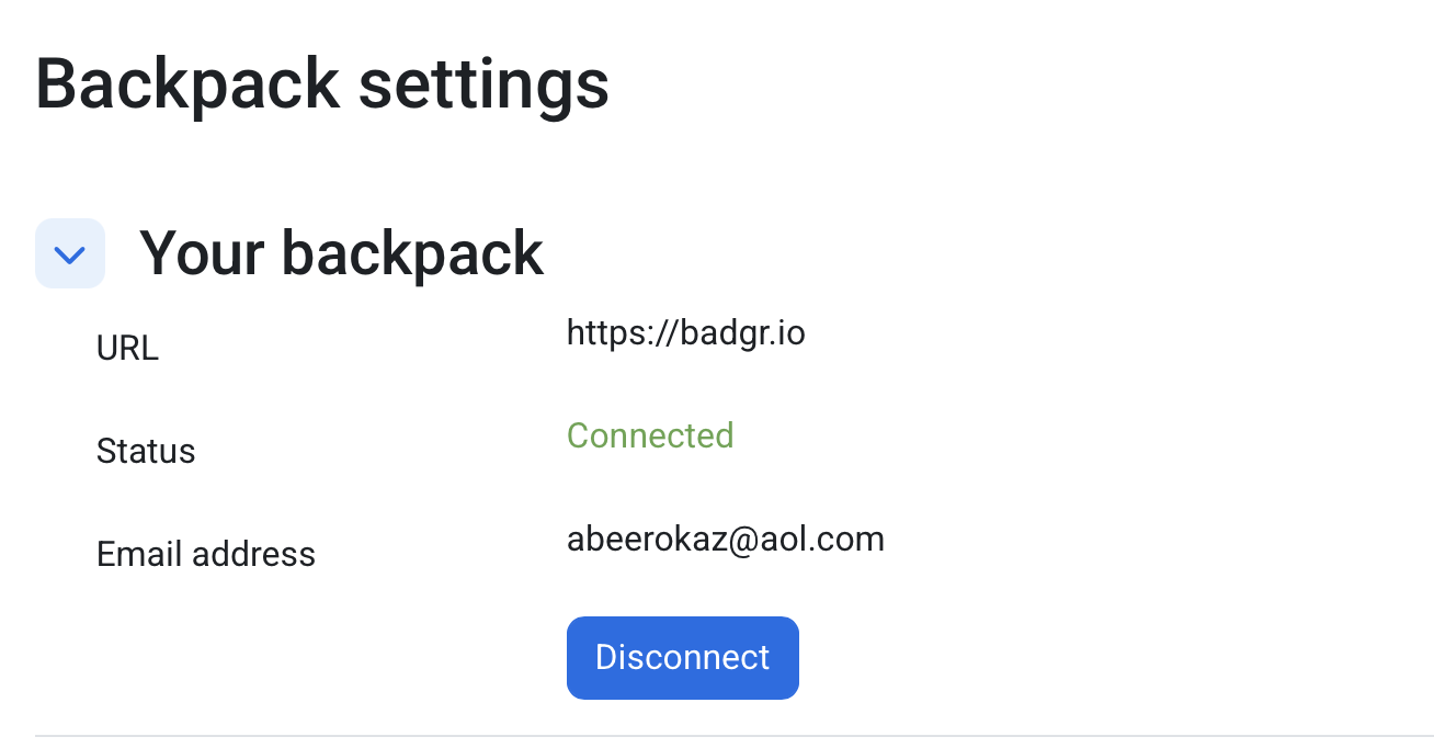 My badge